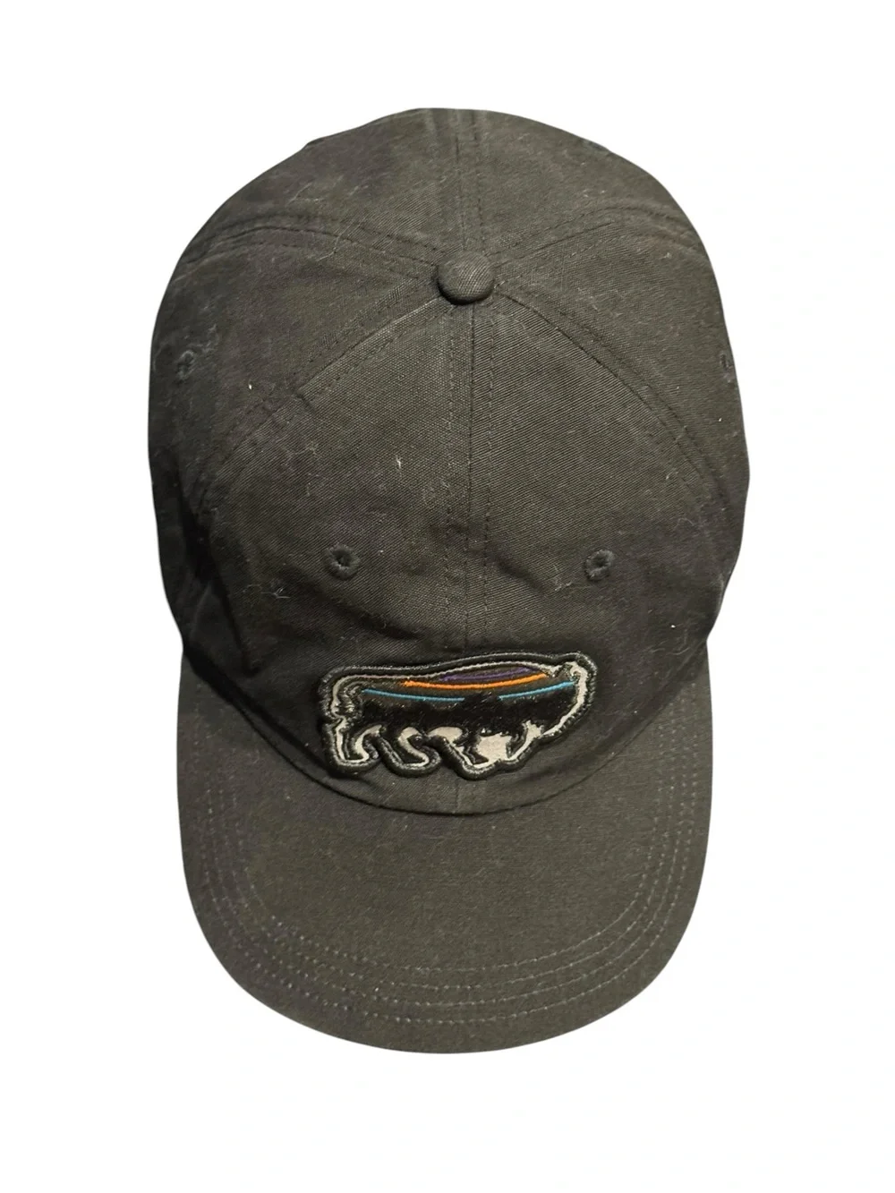 Patagonia Fitz Roy Bison Sttrapback Hat Cap Black
